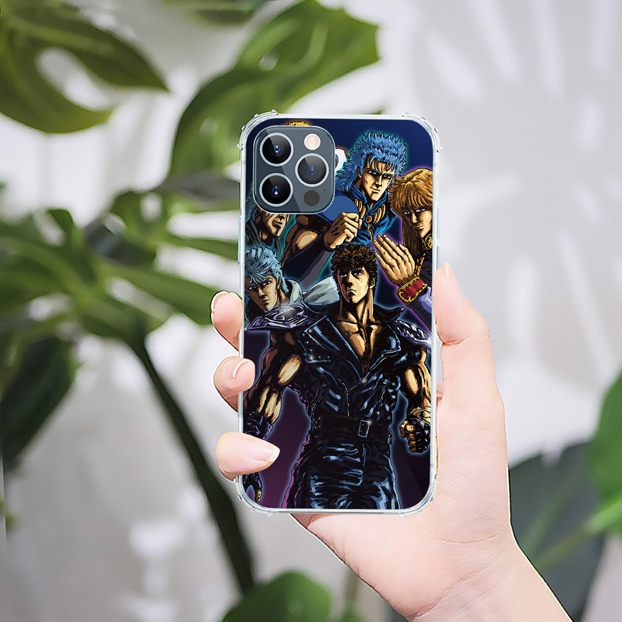 （画像用） 北斗の拳 Fist of the North Star 【iPhone 12シリーズ対応】透明スマホケース（クリアソフトケース）